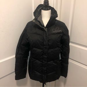 Salomon ladies winter snow ski down filled coat size large